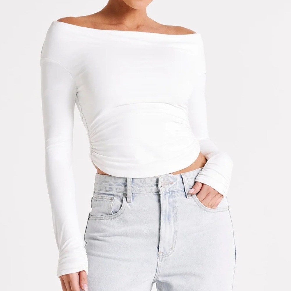 Meshki Emma top in white - Picture 3 of 5